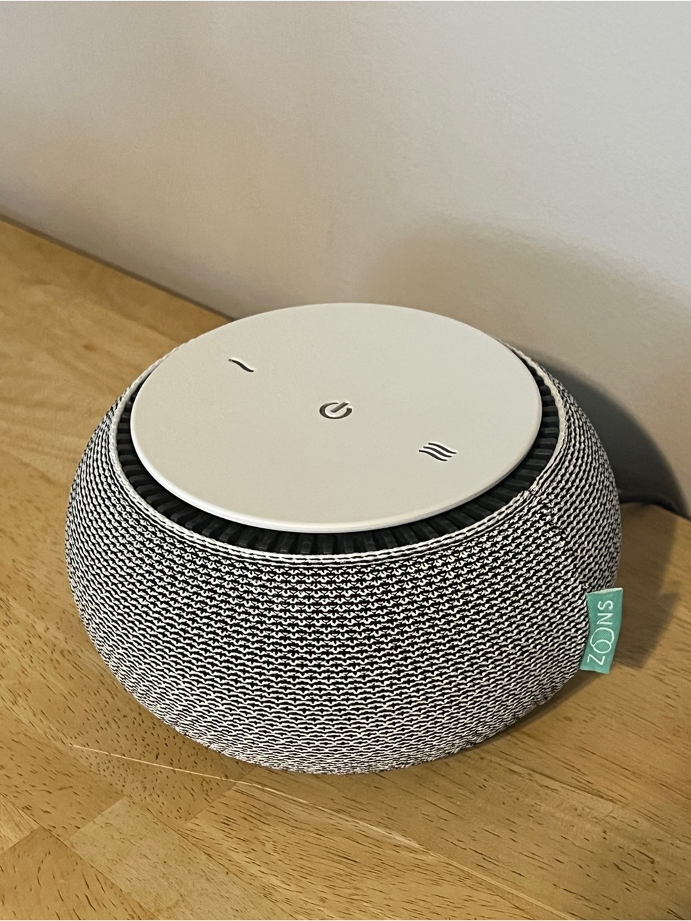 SNOOZ White Noise Machine SNOOZ-US-2 Charcoal & White Power Cord Tested